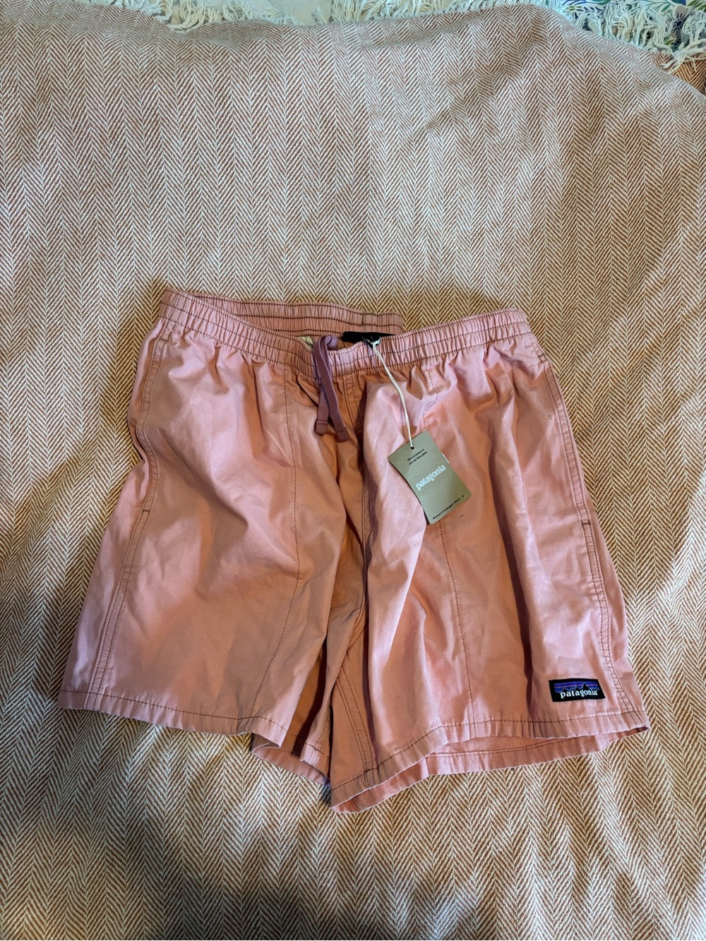 Patagonia Women's Dusty Pink Drawstring Shorts